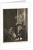 Essay on Stone with Brush and Scraper: Woman Reading at the Fireside, 1851 by Adolph von Menzel