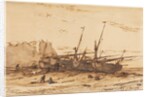 Étretat, 1854 by Charles-Émile Jacque
