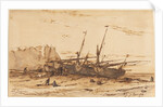 Étretat, 1854 by Charles-Émile Jacque