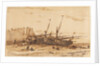 Étretat, 1854 by Charles-Émile Jacque