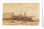 Étretat, 1854 by Charles-Émile Jacque