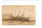 Étretat, 1854 by Charles-Émile Jacque
