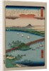 Evening Glow at Seta, from the series Eight Views of Omi, 1857 by Utagawa Hiroshige