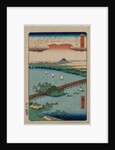 Evening Glow at Seta, from the series Eight Views of Omi, 1857 by Utagawa Hiroshige