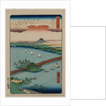 Evening Glow at Seta, from the series Eight Views of Omi, 1857 by Utagawa Hiroshige