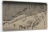 Evening Snow at Asuka Hill, from the series Eight Views of the Environs of Edo, c. 1837-38 by Utagawa Hiroshige