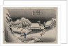 Evening Snow at Kambara, 1833 by Ando Hiroshige