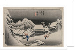 Evening Snow at Kambara, 1833 by Ando Hiroshige
