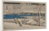 Evening Snow at Uchikawa, mid 1830s by Ando Hiroshige