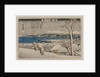 Evening Snow at Uchikawa, mid 1830s by Ando Hiroshige