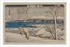 Evening Snow at Uchikawa, mid 1830s by Ando Hiroshige