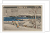 Evening Snow at Uchikawa, mid 1830s by Ando Hiroshige