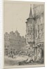 Facisimilies of Sketches made in Flanders and Germany: Hotel de Ville, Prague, 1833 by Samuel Prout