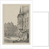 Facisimilies of Sketches made in Flanders and Germany: Hotel de Ville, Prague, 1833 by Samuel Prout