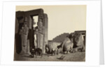 Fallen Statue at the Ramesseum, Thebes, 1857 by Francis Frith; William Mackenzie