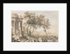 Fantastic Harbor Scene with Architecture and Figures, 1713 by Isaac de Moucheron