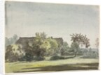 Farmhouse behind Trees, c. 1790 by Christoph Nathe