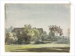 Farmhouse behind Trees, c. 1790 by Christoph Nathe