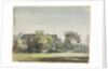Farmhouse behind Trees, c. 1790 by Christoph Nathe