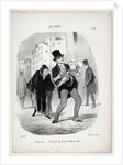 Fathers, plate 13: Come along, dear…, 1847 by Honoré Daumier