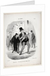 Fathers, plate 13: Come along, dear…, 1847 by Honoré Daumier