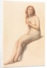 Female Nude, Seated, Three Quarter View from Front, 1859 by William Mulready