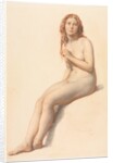 Female Nude, Seated, Three Quarter View from Front, 1859 by William Mulready