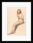 Female Nude, Seated, Three Quarter View from Front, 1859 by William Mulready