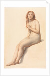 Female Nude, Seated, Three Quarter View from Front, 1859 by William Mulready