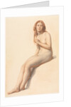 Female Nude, Seated, Three Quarter View from Front, 1859 by William Mulready