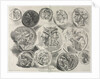 Feuille de douze médailles antiques, 1825 by Eugène Delacroix