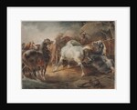 Fighting Horses, c. 1820 by Théodore Géricault