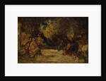 Figures on a Terrace, not dated by Adolphe Monticelli (attributed to)