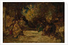 Figures on a Terrace, not dated by Adolphe Monticelli (attributed to)