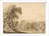Figures Seated by a Lake in a Wooded Landscape, 1820 by John Martin