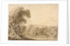 Figures Seated by a Lake in a Wooded Landscape, 1820 by John Martin