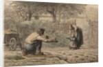 First Steps, c. 1858-1866 by Jean-François Millet