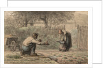 First Steps, c. 1858-1866 by Jean-François Millet