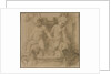 Fountain with Putti Riding Dolphins, last half 1800s by Alphonse Legros