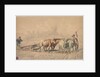 Four Oxen Pulling a Plough, 1853 by Constant Troyon