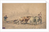 Four Oxen Pulling a Plough, 1853 by Constant Troyon