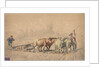 Four Oxen Pulling a Plough, 1853 by Constant Troyon