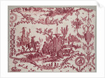 Fragments of Copperplate Printed Cotton, c. 1789 by Christophe Philippe Oberkampf (firm of); Jean-Baptiste Marie Hüet