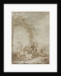 Frontispiece for an Album of Drawings: Peasants at a Fountain…, 1784 by Dirk Langendijk