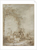 Frontispiece for an Album of Drawings: Peasants at a Fountain…, 1784 by Dirk Langendijk