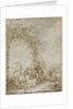 Frontispiece for an Album of Drawings: Peasants at a Fountain…, 1784 by Dirk Langendijk