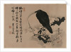 Full Moon with Crow on Plum Branch, 1880s by Kawanabe Kyosai