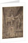 Funeral for Marie-Thérèse of Spain, Dauphine of France, in the Church of Nôtre Dame…1746, c. 1746 by Charles-Nicolas Cochin