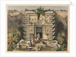 Gateway of the Great Teocallis, Uxmal by Frederick Catherwood