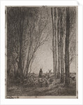 Gathering in the Flock, original impression 1862, printed in 1921 by Charles François Daubigny